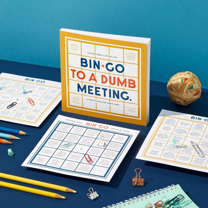 Bin-Go To A Dumb Meeting Bingo Book - Giften Market