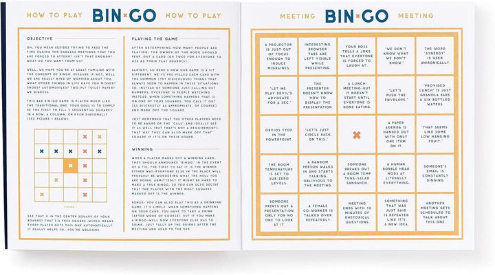 Bin-Go To A Dumb Meeting Bingo Book - Giften Market