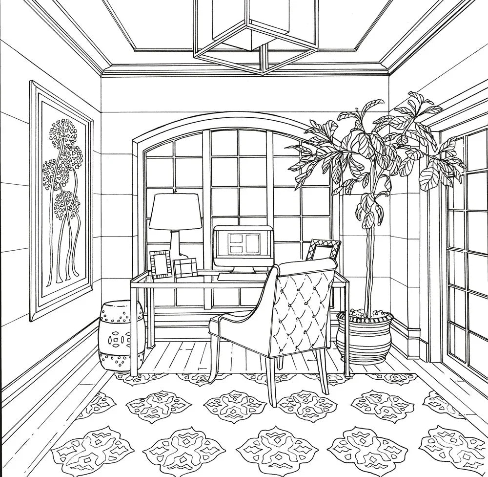 Color At Home: Adult Coloring Book - Giften Market