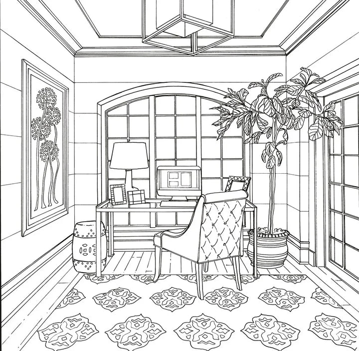 Color At Home: Adult Coloring Book - Giften Market