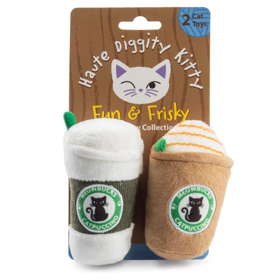 Meowbucks (2 Coffee Cups) Organic Catnip Toys - Cat Toys - Pet