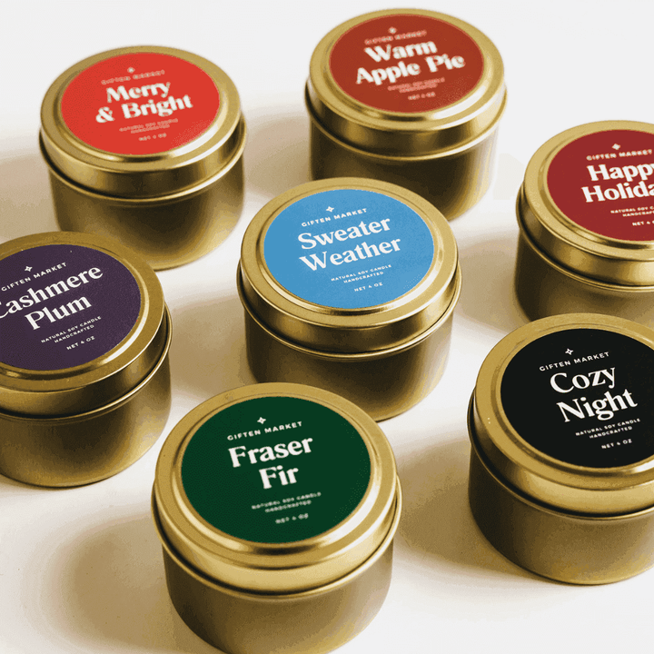 Sweater Weather Gold Travel Candle - Giften Market