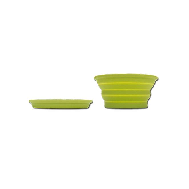 Silicone Collapsible Dog Bowl - Green