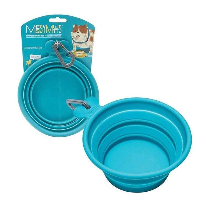 Silicone Collapsible Dog Bowl - Blue