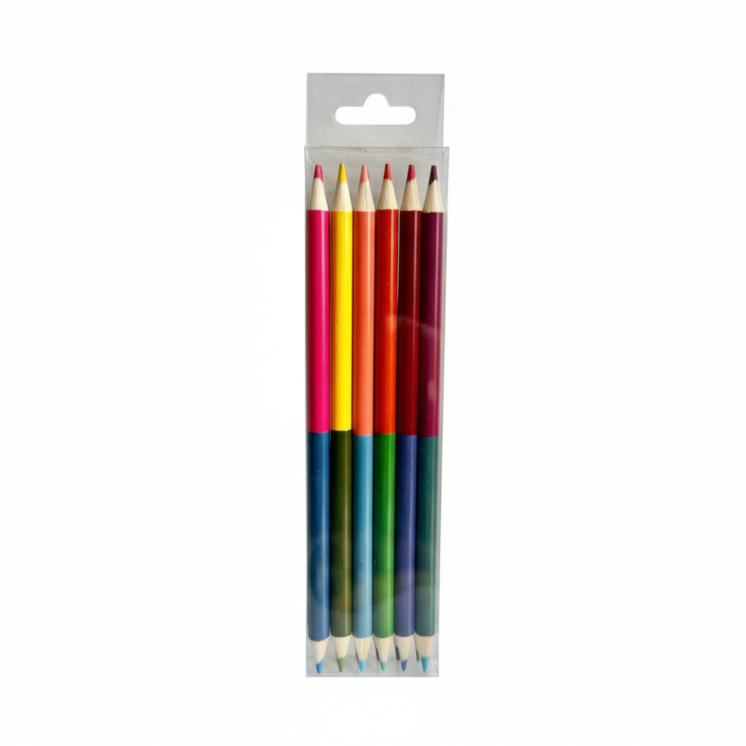 Double-Ended Colored Pencils Tube