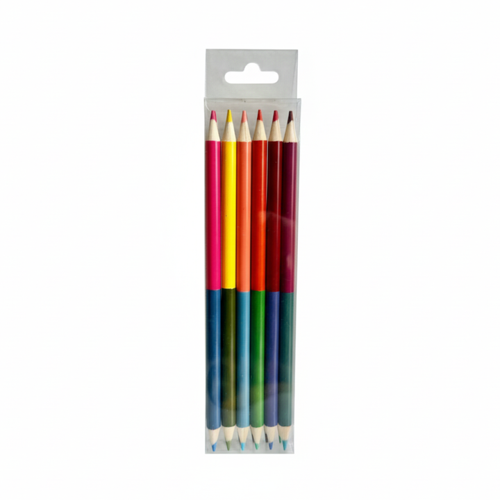 Double-Ended Colored Pencils Tube