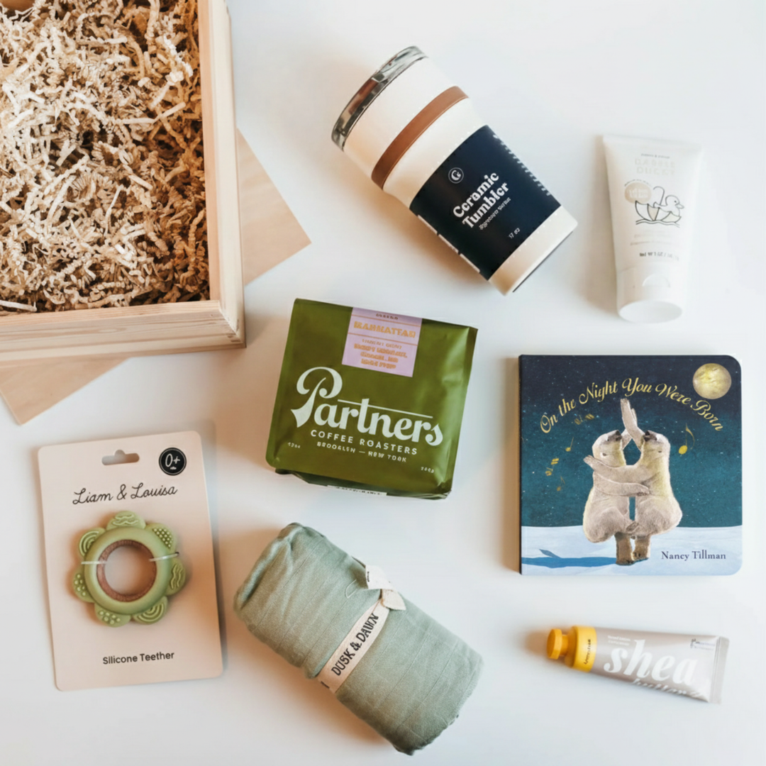 Bundle of Joy Wooden Gift Crate - Sage Green