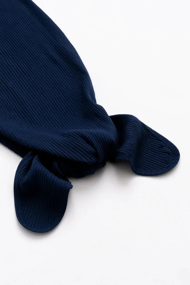 Set of 2 Knot It Baby Gowns - Navy