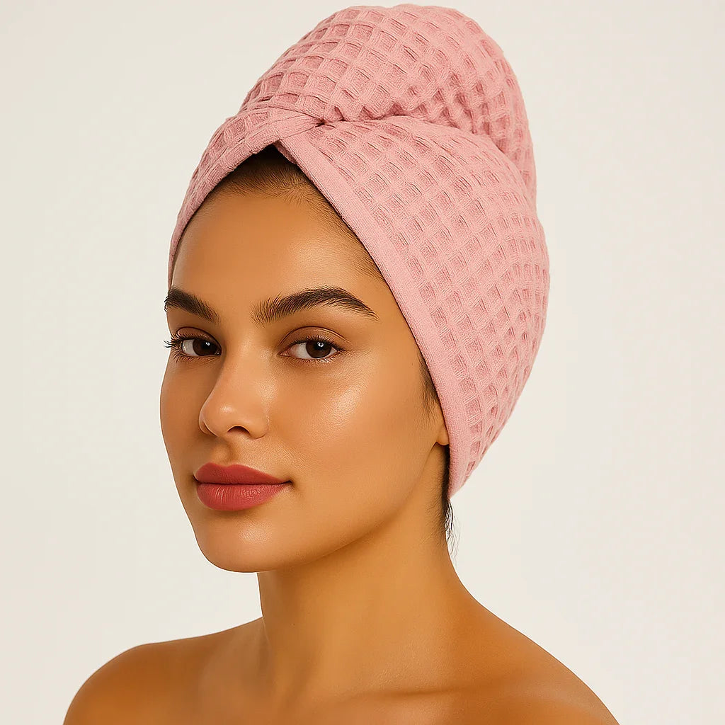 Wrap 'N Dry Microfiber Hair Towel - Blush
