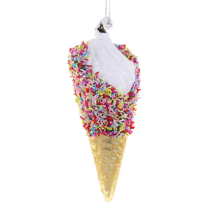 Sprinkles on Ice-Cream Ornament