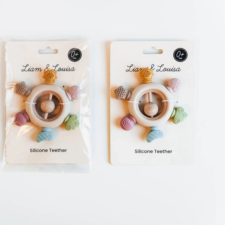 Rainbow Spokes Silicone Baby Teether