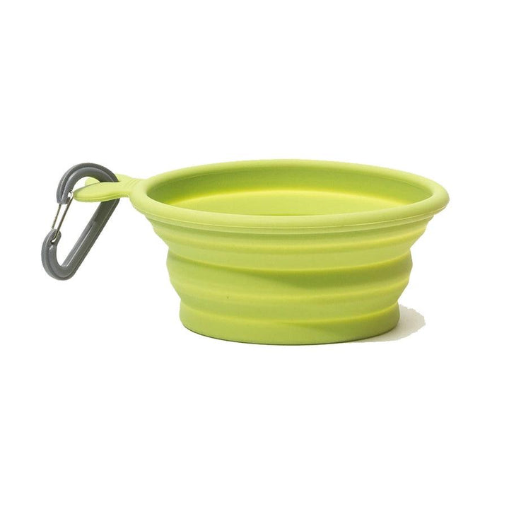 Silicone Collapsible Dog Bowl - Green