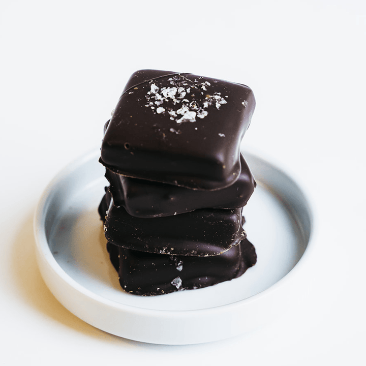 Dark Chocolate Sea Salt Caramel Bars