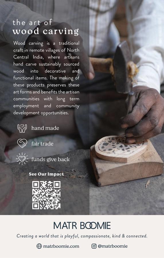 5 Dice Handcrafted Wood Box Set - Giften Market
