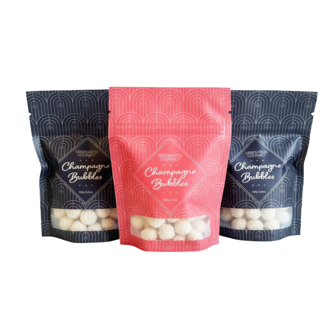 Champagne Bubbles Candy Pouch - Pink