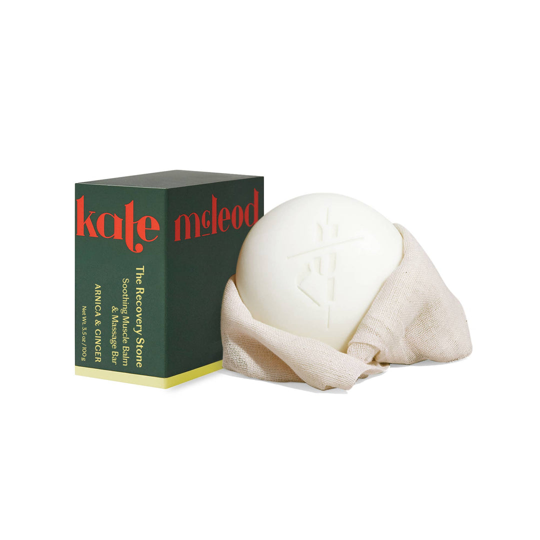 Kate McLeod Recovery Stone muscle balm in its box