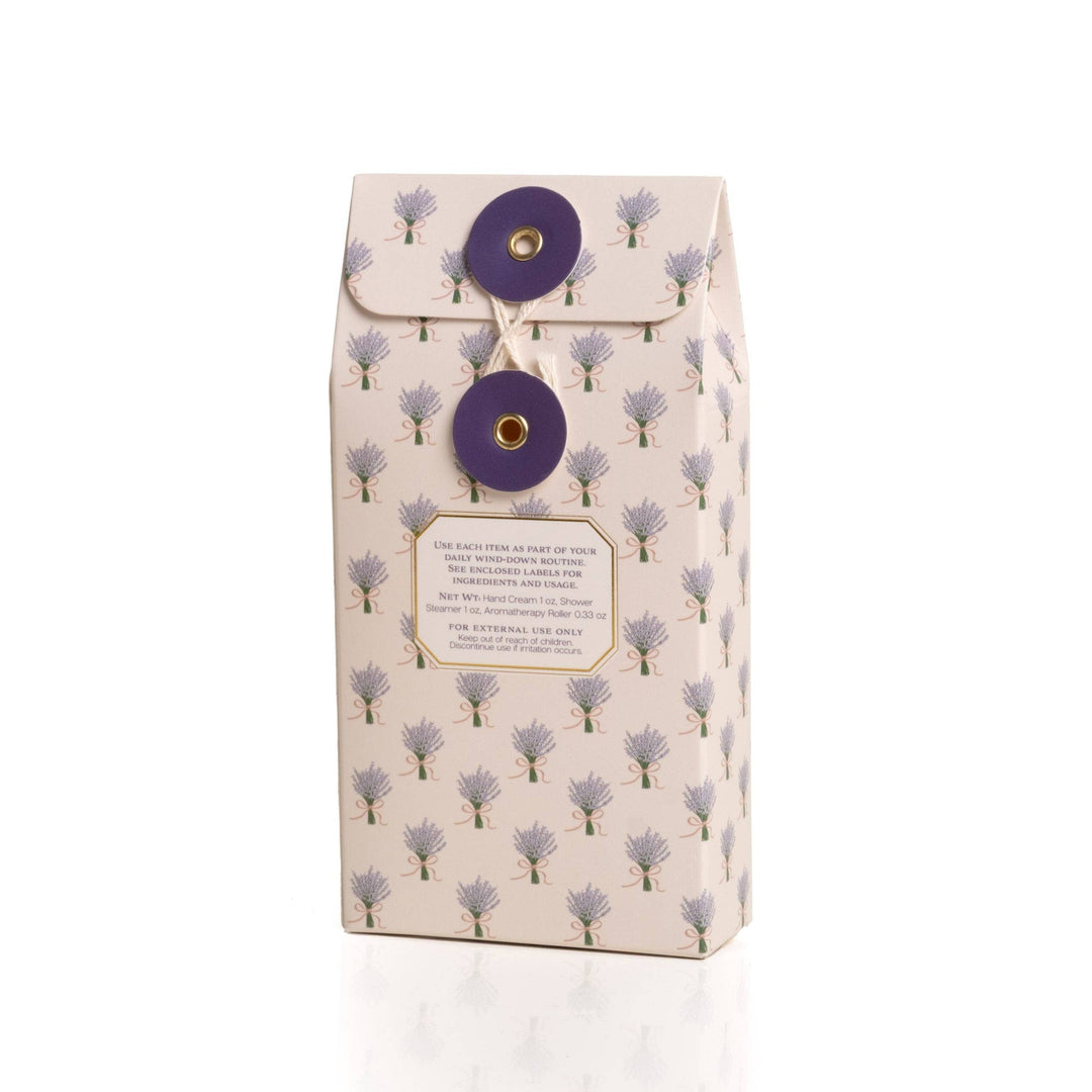 Lavender spa gift box, closed
