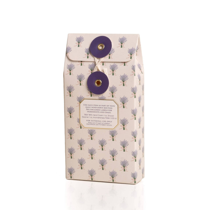 Lavender spa gift box, closed