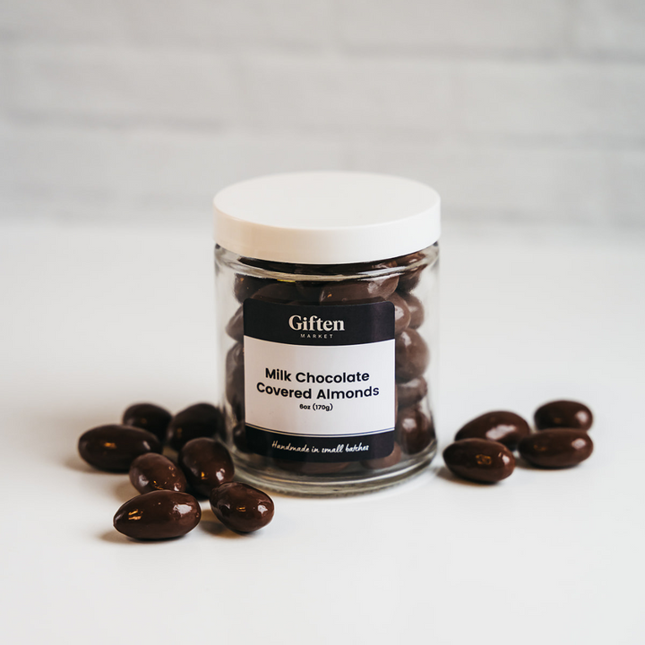 Milk Chocolate Covered Almonds - 6oz Glass Jar