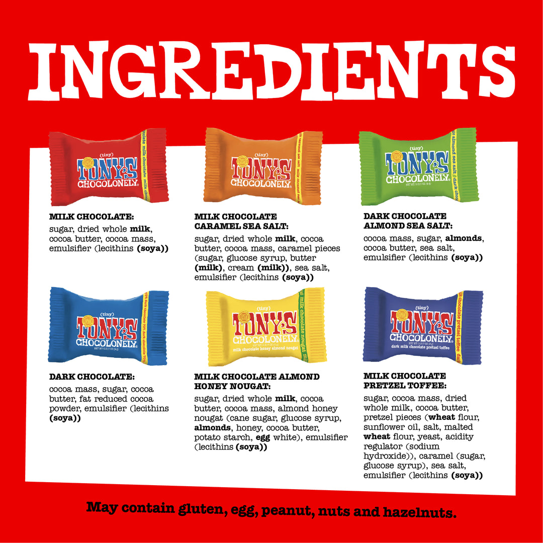 Ingredients graphic for the six Tiny Tony&