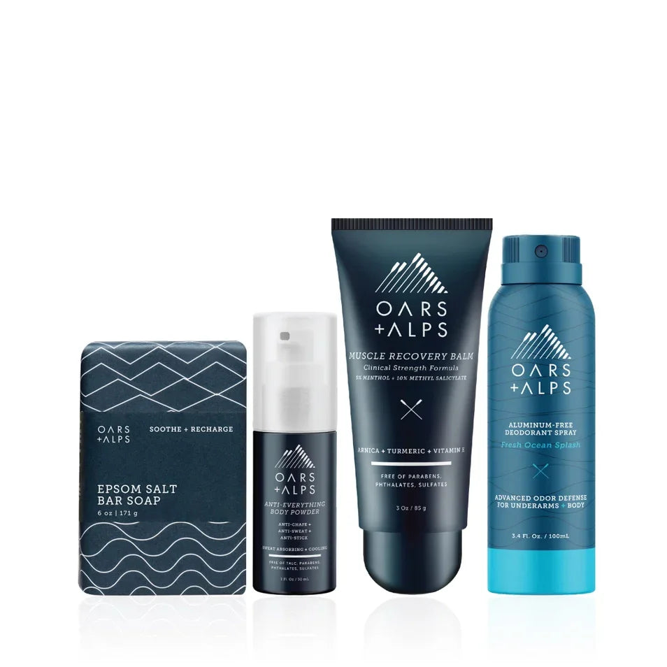 Athlete Essentials Kit Men's Post-Gym Recovery Gift Set