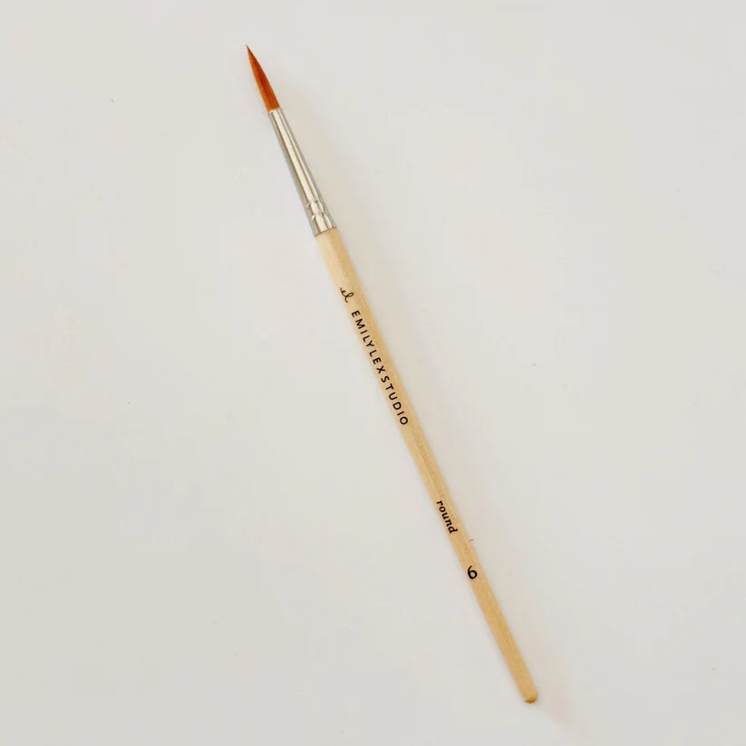 Watercolor Wooden Paintbrush Set