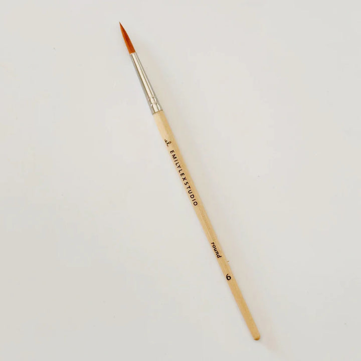 Watercolor Wooden Paintbrush Set