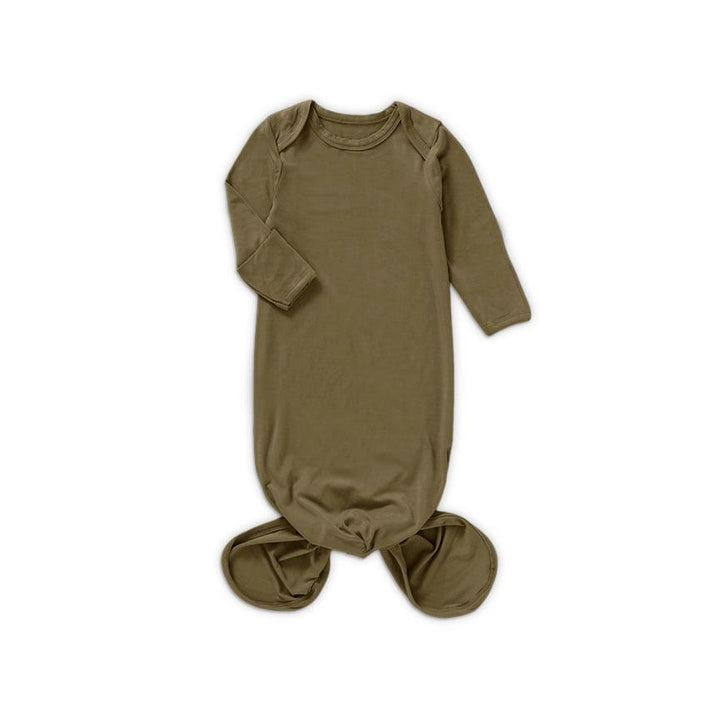 Bamboo Knotted Gown - Olive