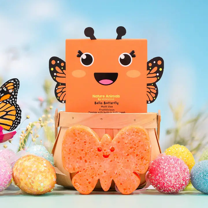Nature Animals Kids Sponge - Bella Butterfly