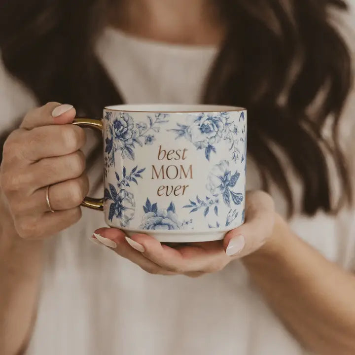 Best Mom Ever Floral Coffee Mug
