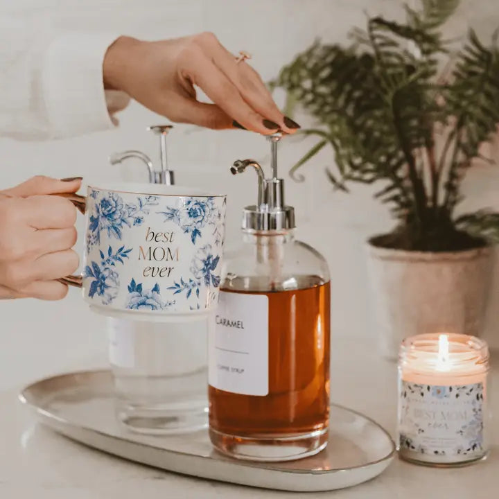 Best Mom Ever Floral Coffee Mug