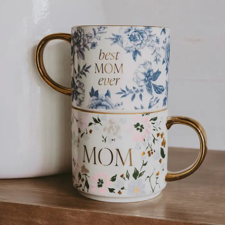 Best Mom Ever Floral Coffee Mug