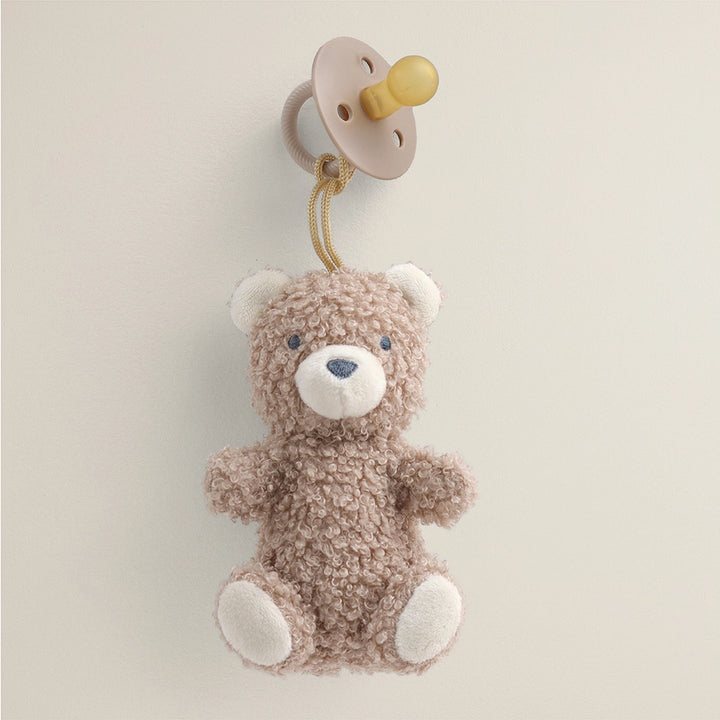 Bitzy Pal Natural Rubber Pacifier & Plush - Bear