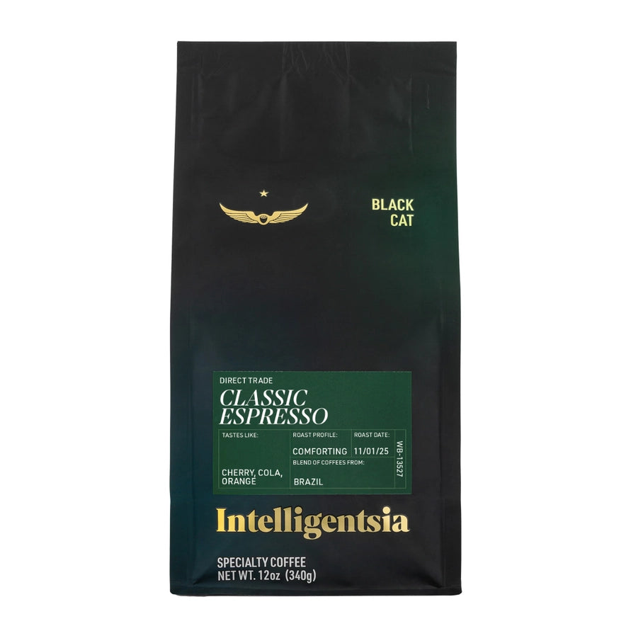 Black Cat Classic Espresso - 12oz Whole Bean Coffee