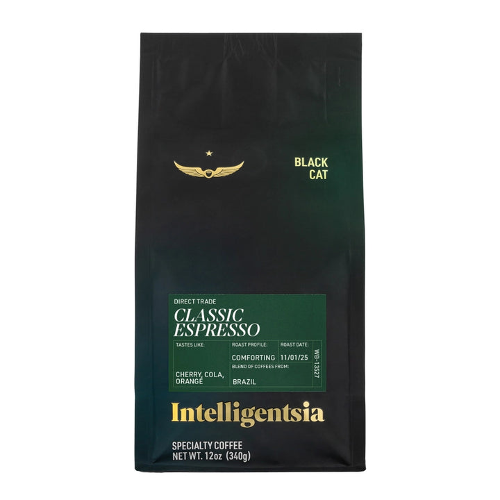 Black Cat Classic Espresso - 12oz Whole Bean Coffee