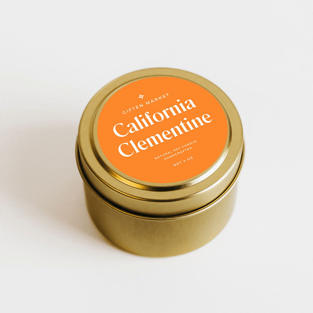 California Clementine Gold Travel Candle