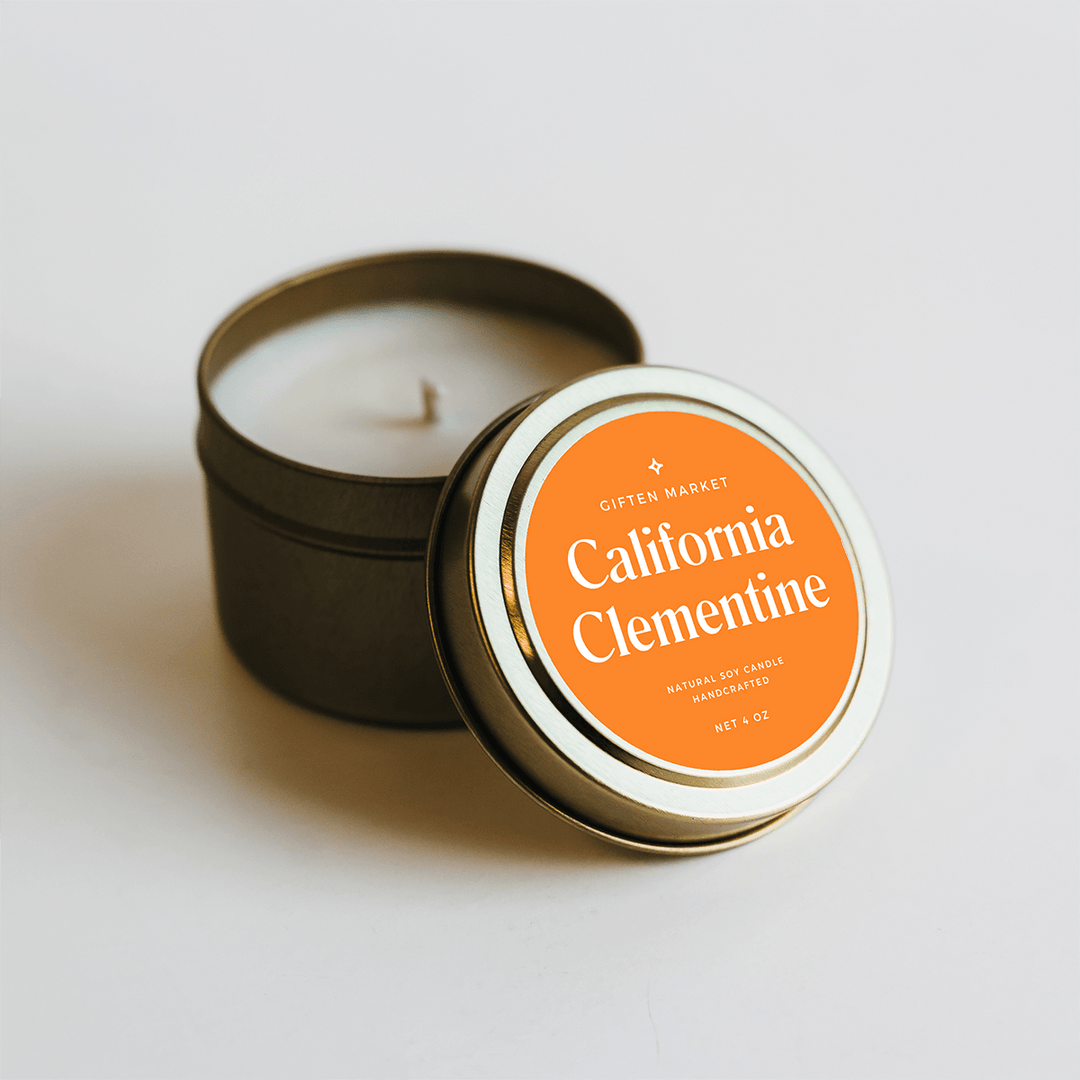 California Clementine Gold Travel Candle