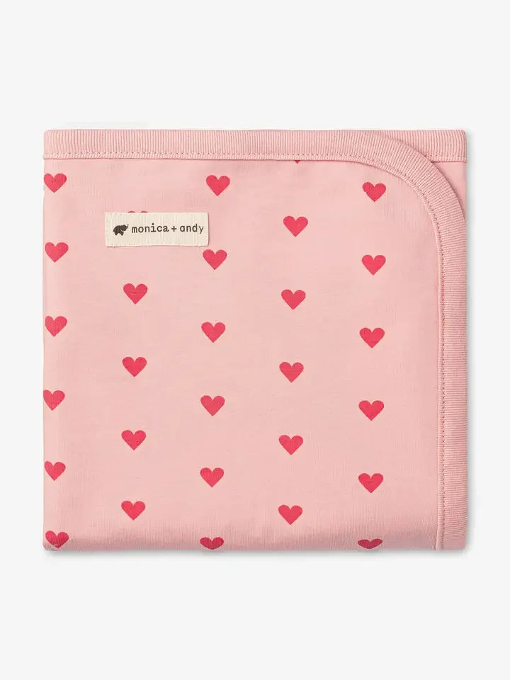 Coming Home Baby Blanket - Pink Hearts