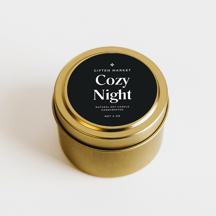 Cozy Night Gold Travel Candle