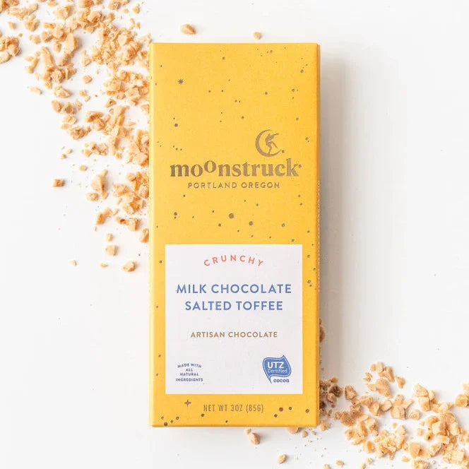 Crunchy Milk Salted Toffee Chocolate Bar