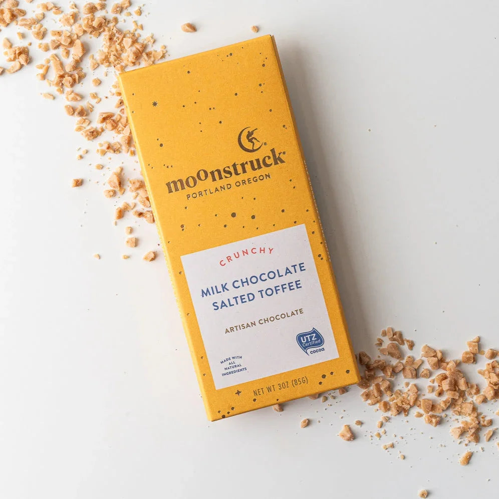 Crunchy Milk Salted Toffee Chocolate Bar