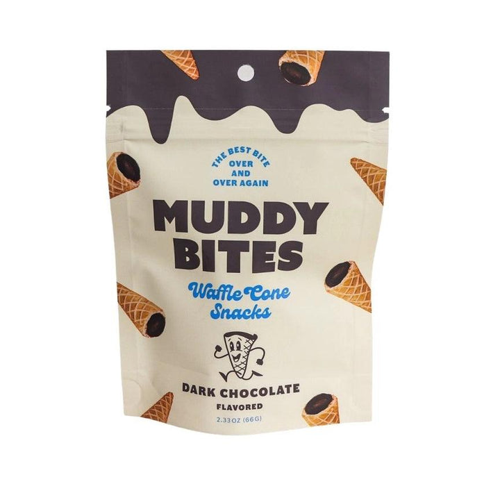 Muddy Bites Waffle Cones - Dark Chocolate