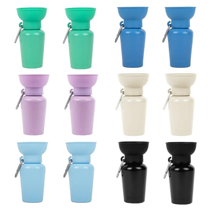 Flip Silicone Dog Travel Water Bottle 20oz