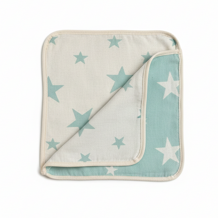 Star Print Reversible Baby Blanket