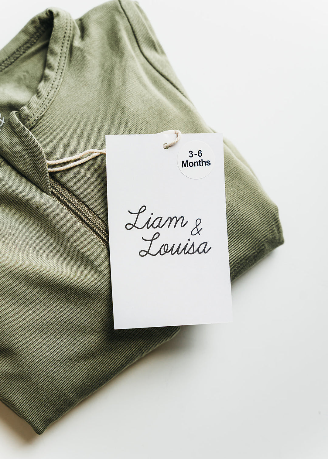 Super Soft Footed Baby Pajamas - Olive Green