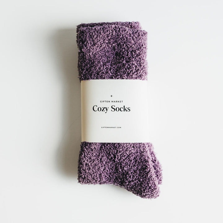 Cozy Cloud Socks - Plum
