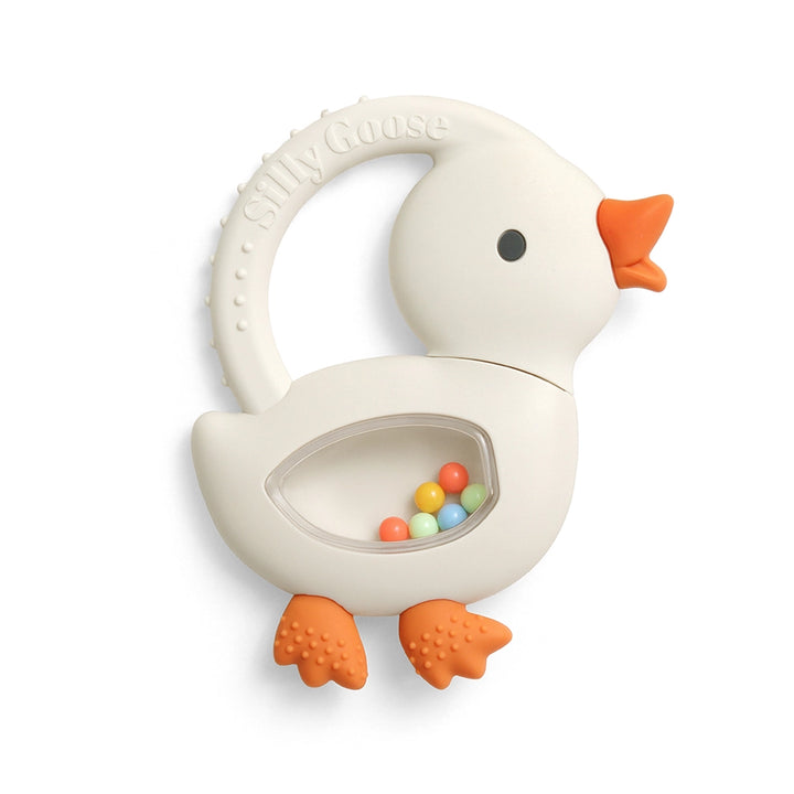 Goose Bitzy Shake™ Silicone Teether with Rattle