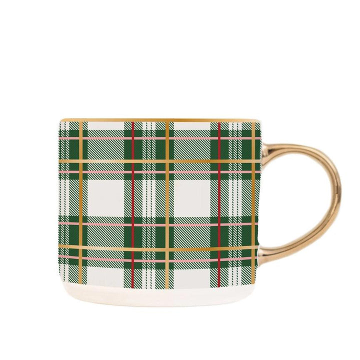 Green Plaid Mug