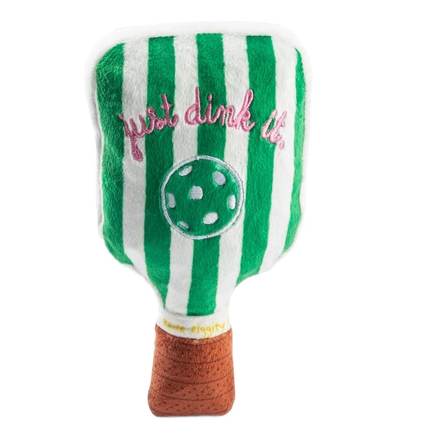 Green Stripe Pickleball Paddle Dog Toy