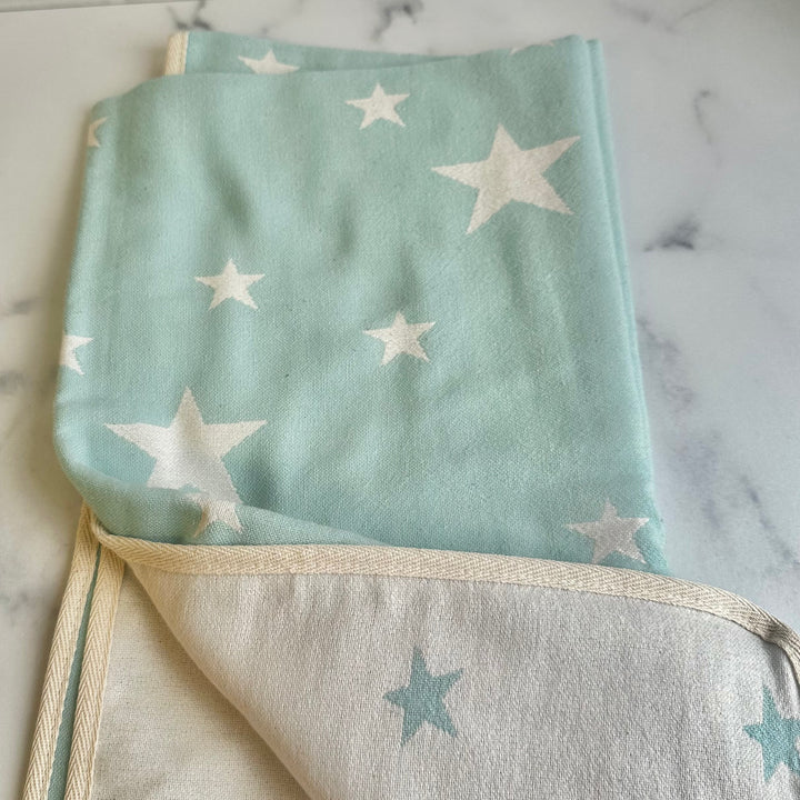 Star Print Reversible Baby Blanket
